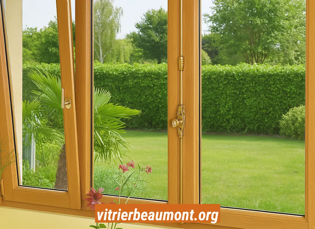 Installation de fenêtre en bois sur mesure Beaumont