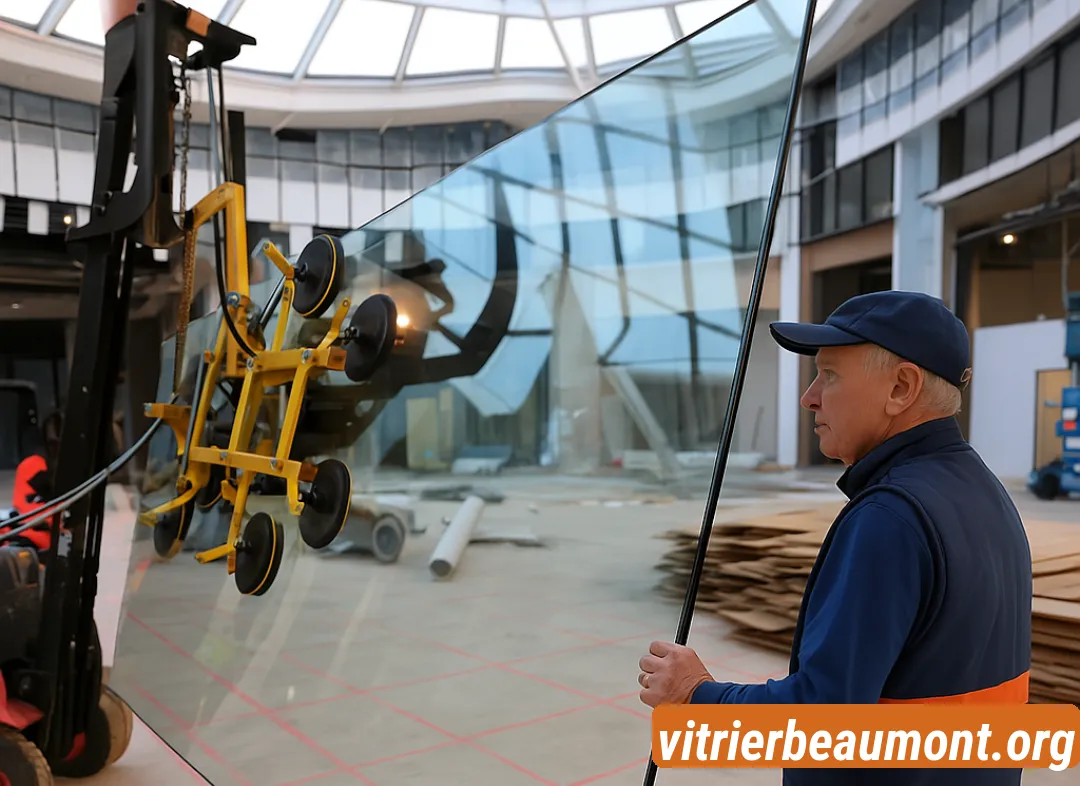 Remplacement de vitrine magasin Beaumont